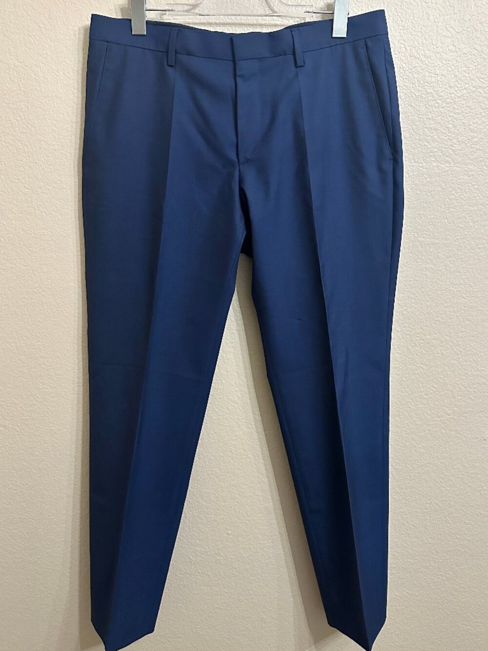 BOSS Hugo Boss Genesis4 100% Virgin Wool Blue Dress Pants